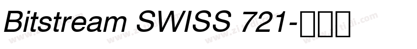 Bitstream SWISS 721字体转换